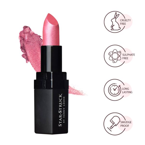 Star Struck by Sunny Leone Intense Matte Lipstick - Berry Glimmer (4.2g) - Star Struck by Sunny Leone