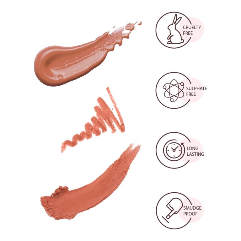 Star Struck by Sunny Leone Lip Kit - Caramello (3Pcs) - Star Struck by Sunny Leone