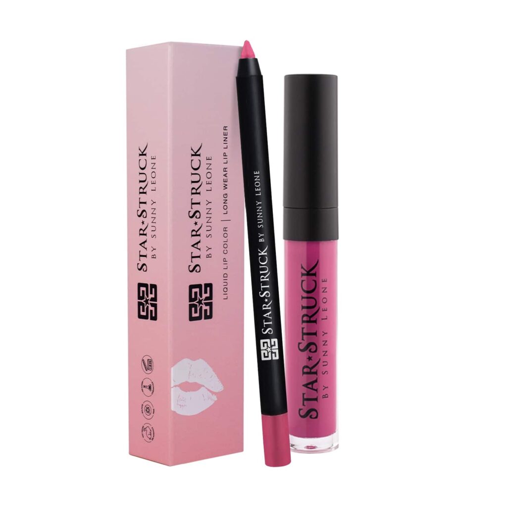 Star Struck by Sunny Leone Lip Kit - Kiss Me (2Pcs) - Star Struck by Sunny Leone