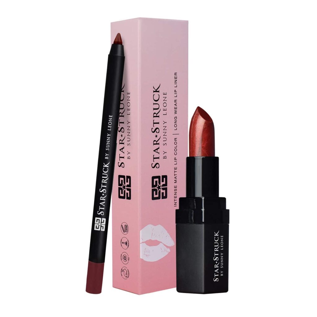 Star Struck by Sunny Leone Lip Kit - Midnight Twinkle (2Pcs) - Star Struck by Sunny Leone