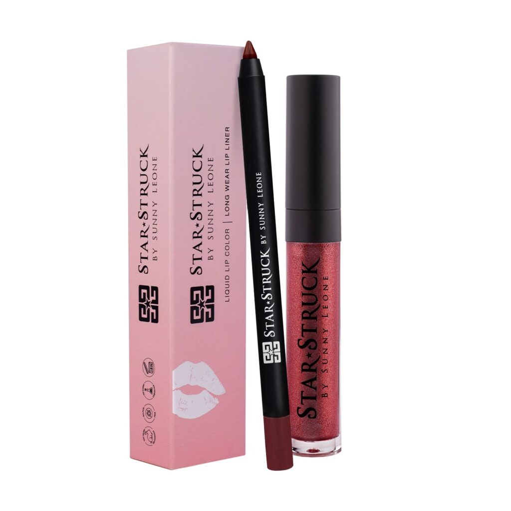 Star Struck by Sunny Leone Lip Kit - Midnight Twinkle (2Pcs) - Star Struck by Sunny Leone