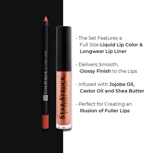 Star Struck by Sunny Leone Lip Kit - Stardust (2Pcs) - Star Struck by Sunny Leone