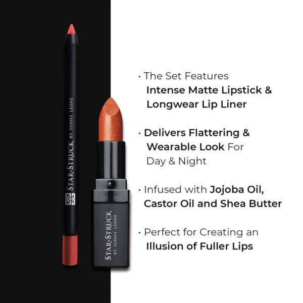 Star Struck by Sunny Leone Lip Kit - Stardust (2Pcs) - Star Struck by Sunny Leone