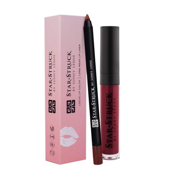 Star Struck by Sunny Leone Lip Kit - Starry Night (2Pcs) - Star Struck by Sunny Leone