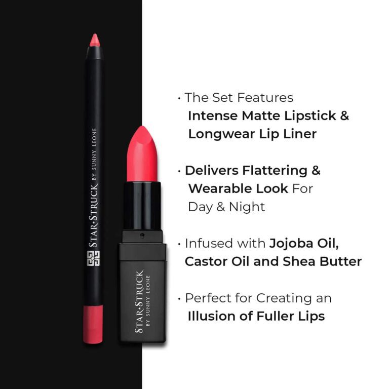 Star Struck by Sunny Leone Lip Kit - Wild Cherry (2Pcs) - Star Struck by Sunny Leone
