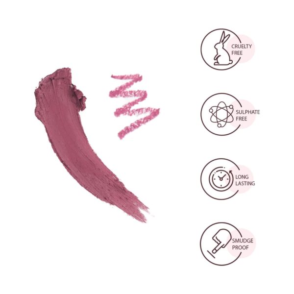Star Struck by Sunny Leone Lipstick & Lip Liner Lip Kit - SUGAR Cosmetics Plum (2 Pcs) - Star Struck by Sunny Leone