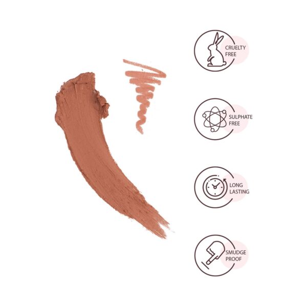 Star Struck by Sunny Leone Long Wear Lip Liner And Intense Matte Lipstick - Toffee (2 Pcs) - Star Struck by Sunny Leone