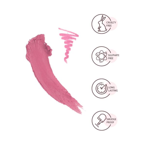 Star Struck by Sunny Leone Long Wear Lip Liner And Intense Matte Lipstick - Pink Peony (2 Pcs) - Star Struck by Sunny Leone