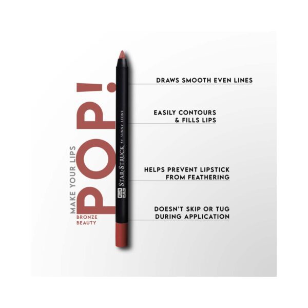 Star Struck by Sunny Leone Long Wear Lip Liner - Bronze Beauty (1.2g) - Star Struck by Sunny Leone
