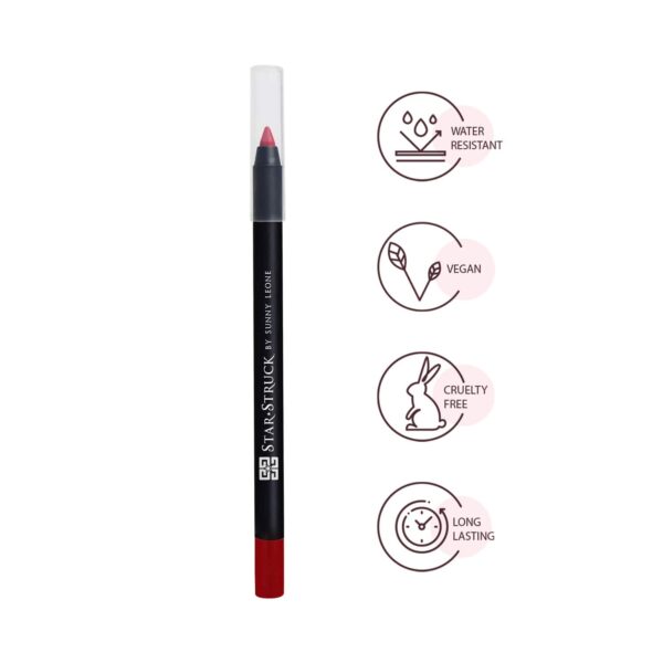 Star Struck by Sunny Leone Long Wear Lip Liner - Chery Bomb (1.2g) - Star Struck by Sunny Leone