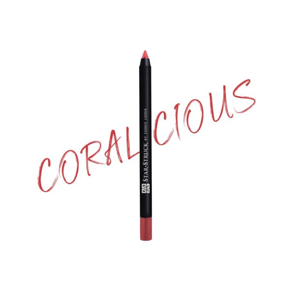 Star Struck by Sunny Leone Long Wear Lip Liner - Coralicious (1.2g) - Star Struck by Sunny Leone