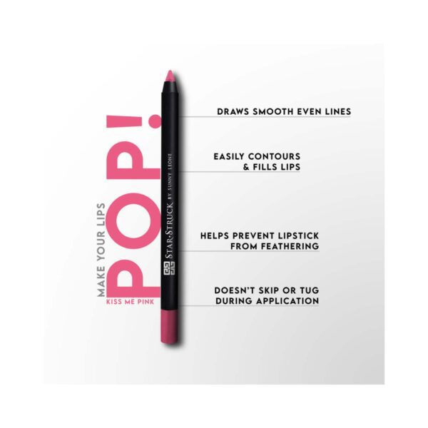Star Struck by Sunny Leone Long Wear Lip Liner - Kiss Me Pink (1.2g) - Star Struck by Sunny Leone