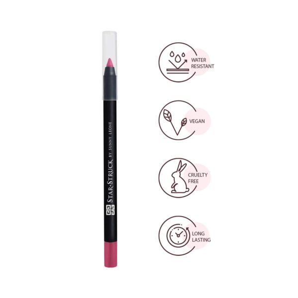 Star Struck by Sunny Leone Long Wear Lip Liner - Kiss Me Pink (1.2g) - Star Struck by Sunny Leone