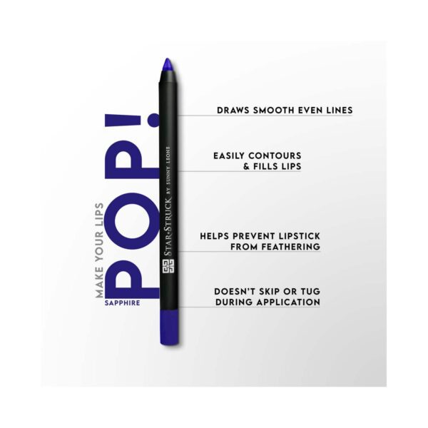 Star Struck by Sunny Leone Long Wear Lip Liner - Sapphire (1.2g) - Star Struck by Sunny Leone