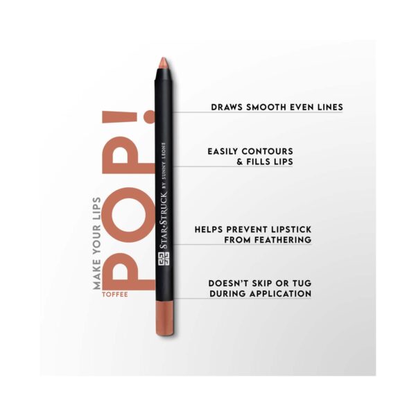 Star Struck by Sunny Leone Long Wear Lip Liner - Toffee (1.2g) - Star Struck by Sunny Leone