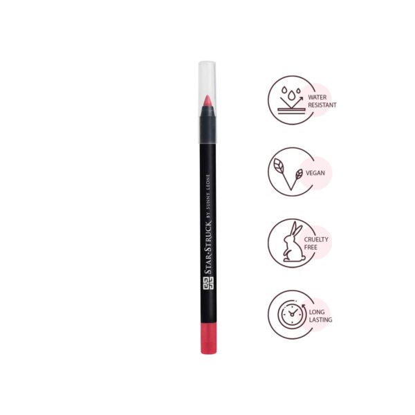 Star Struck by Sunny Leone Long Wear Lip Liner - Wild Cherry (1.2g) - Star Struck by Sunny Leone