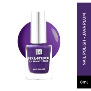 Star Struck by Sunny Leone Nail Polish - Java Plum (8ml) - Star Struck by Sunny Leone