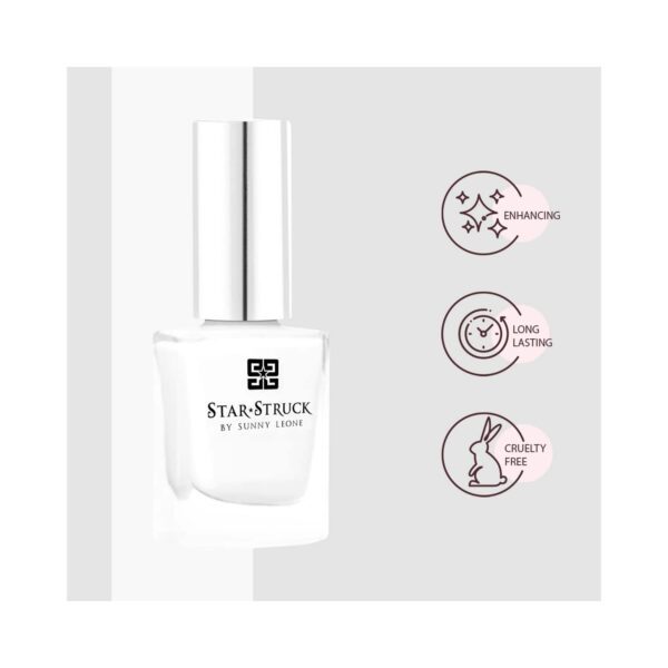 Star Struck by Sunny Leone Nail Polish - Snow (8ml) - Star Struck by Sunny Leone