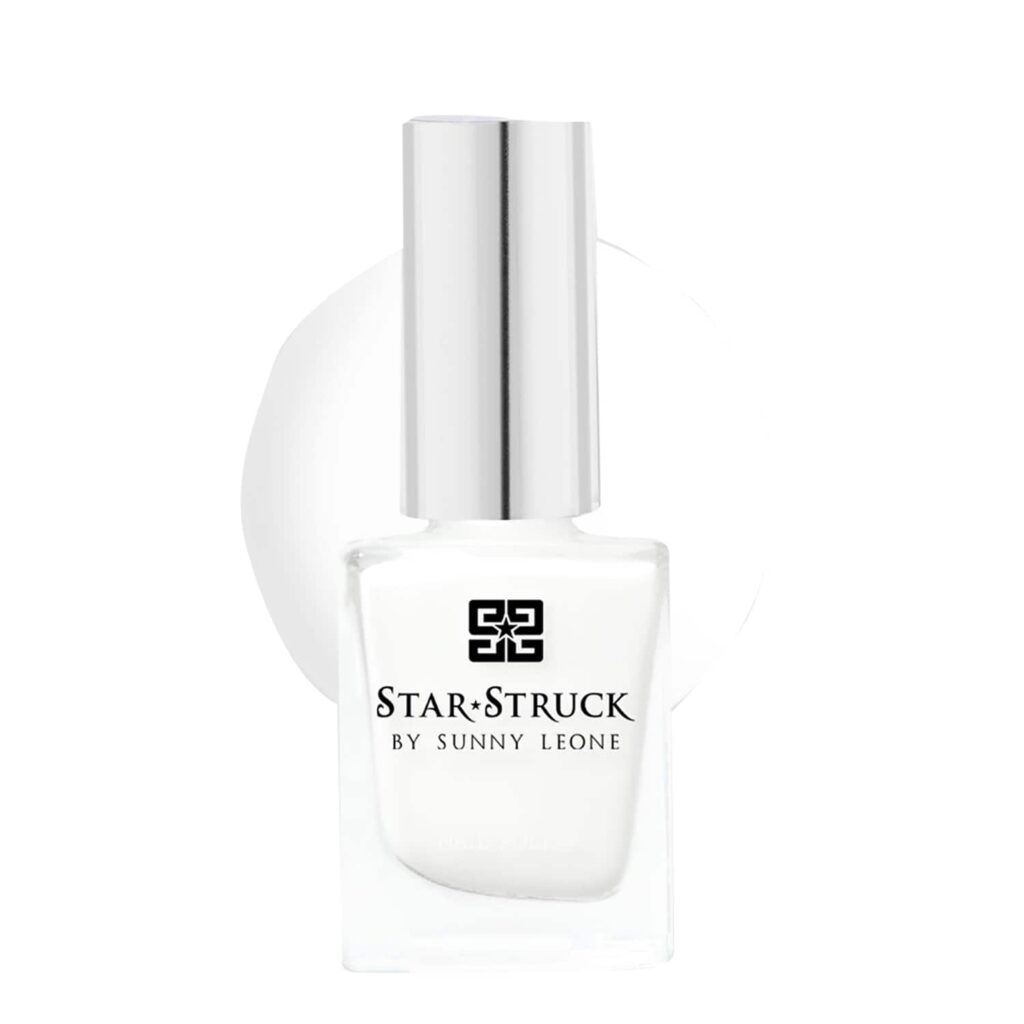 Star Struck by Sunny Leone Nail Polish - Snow (8ml) - Star Struck by Sunny Leone