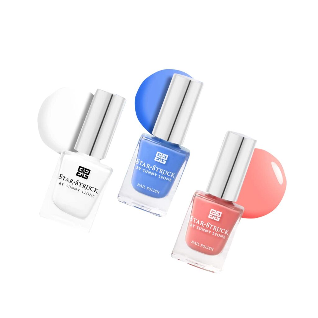 Star Struck by Sunny Leone Summer Vibin Nail Polish - (3Pcs) - Star Struck by Sunny Leone