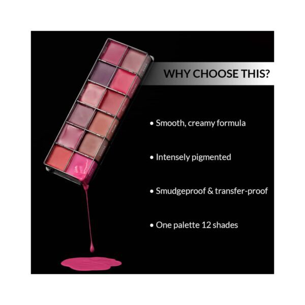 Stars Cosmetics 12 Shades Lush Lip Palette - Multi-Color (72g) - Stars Cosmetics