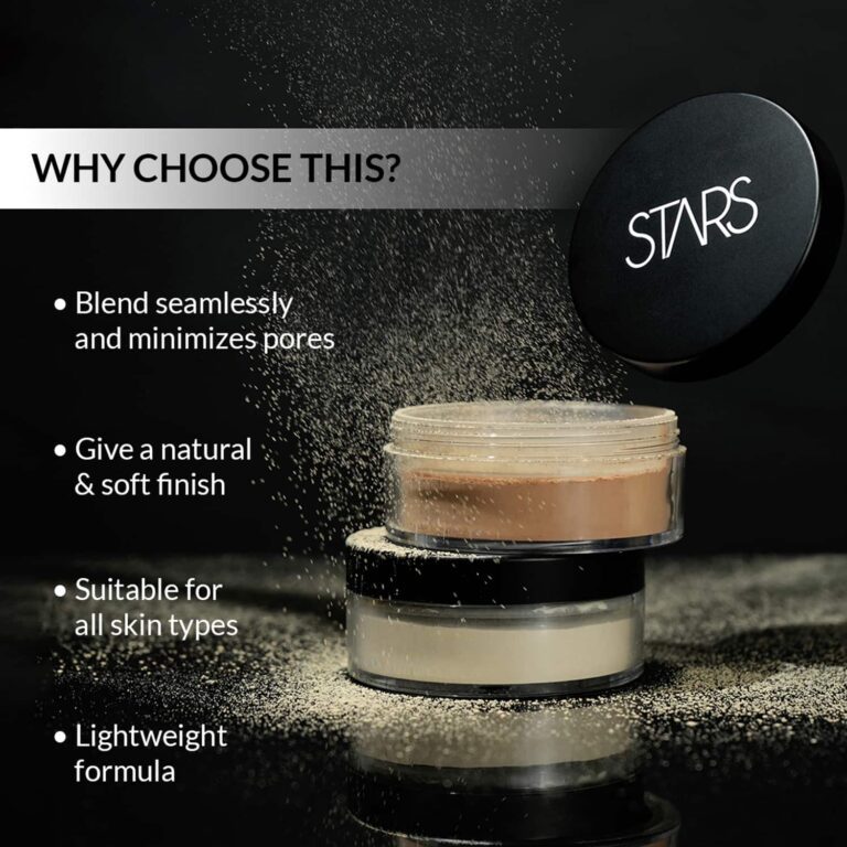 Stars Cosmetics Translucent Face Makeup Loose Compact Powder - Natural Matt (20g) - Stars Cosmetics
