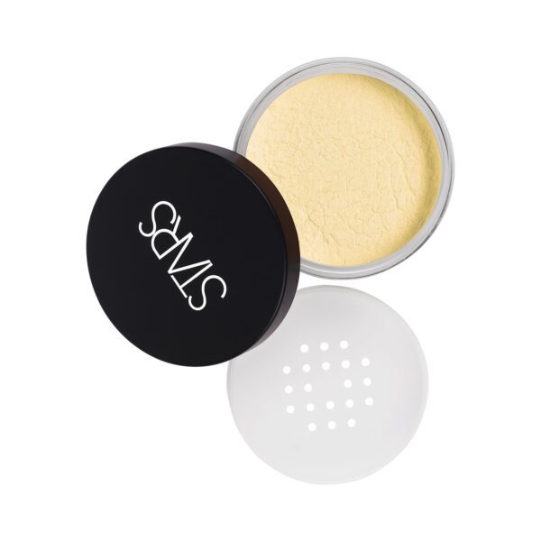 Stars Cosmetics Translucent Face Makeup Loose Compact Powder - Yellow Matt (20g) - Stars Cosmetics