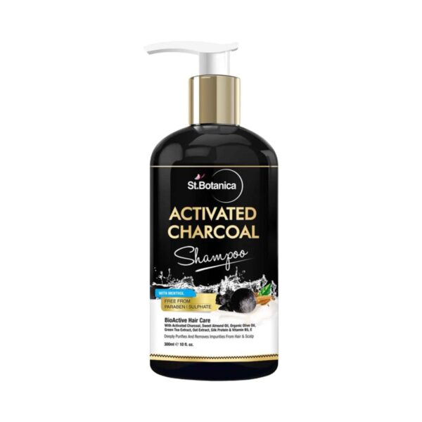 St.Botanica Activated Charcoal Hair Shampoo (300ml) - St.Botanica