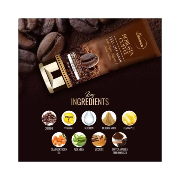St.Botanica Robusta Coffee Peel Off Mask - (100g) - St.Botanica