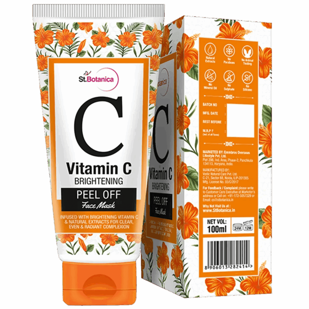 St.Botanica Vitamin C Brightening Peel Off Mask For Dark Spots Complexion (100ml) - St.Botanica