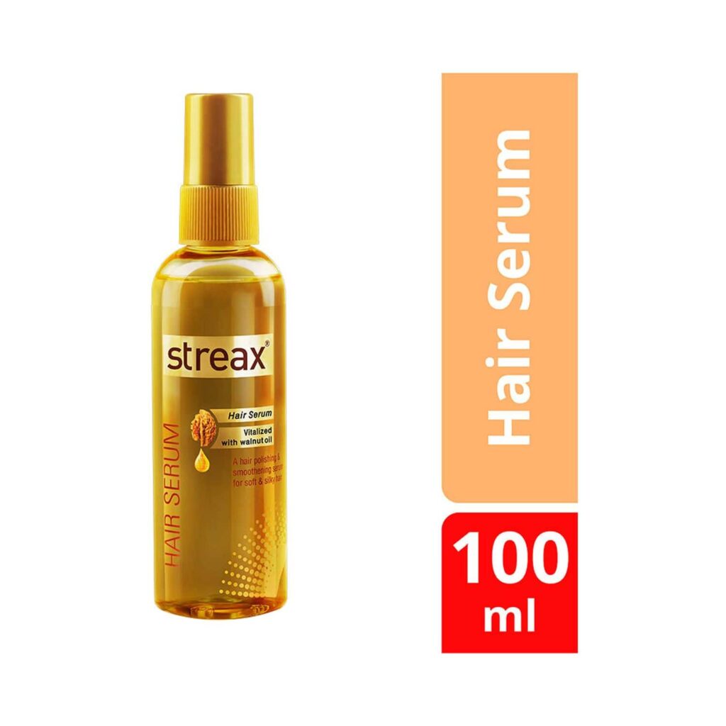 Streax Hair Serum Vitalised With Walnut Oil (100ml) - Streax