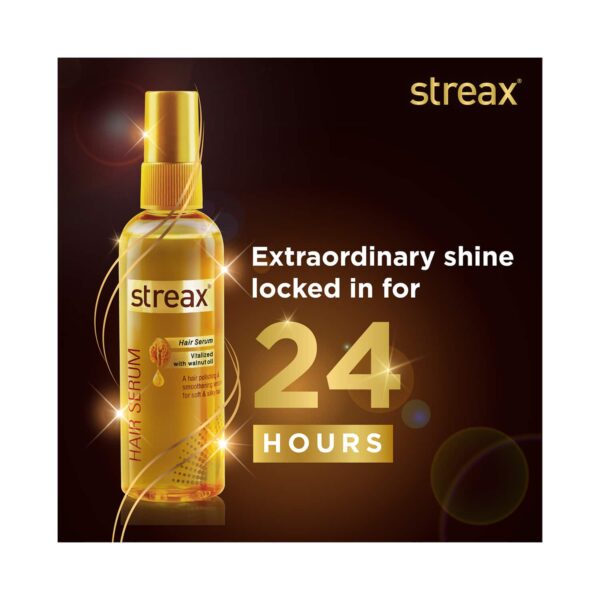 Streax Hair Serum Vitalised With Walnut Oil (125ml) - Streax