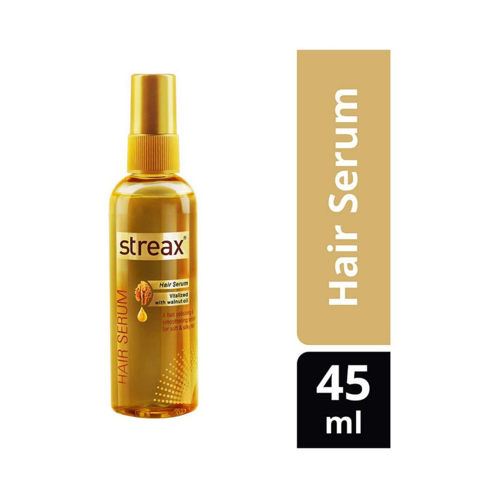 Streax Hair Serum Vitalised With Walnut Oil (45ml) - Streax