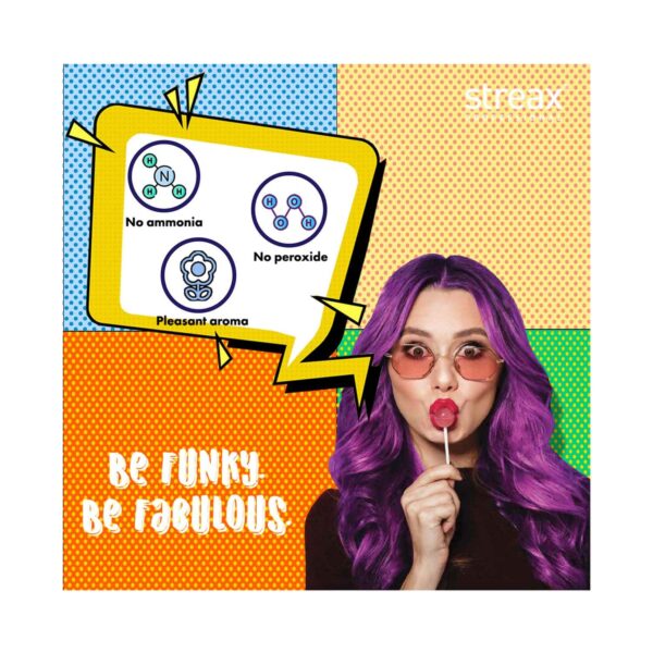 Streax Professional Hold & Play Funky Hair Color - Zesty Yellow (100 g) - Streax Professional