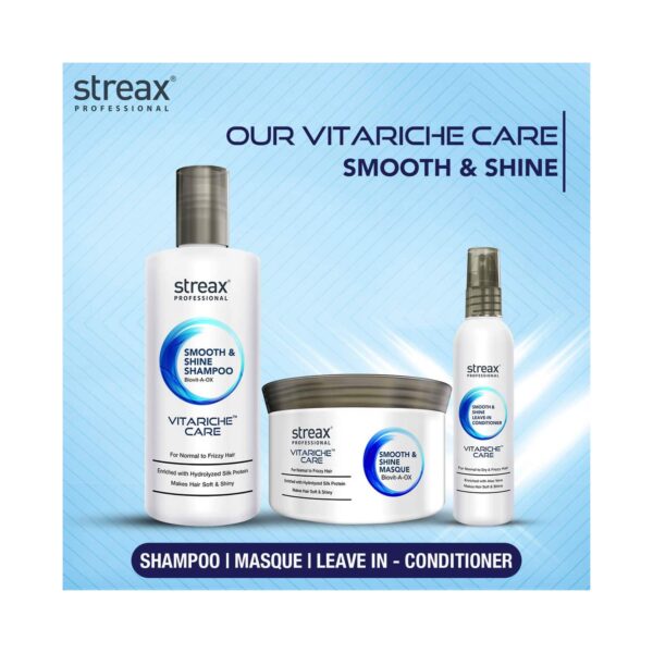 Streax Professional Vitarich Care Smooth & Shine Leave-In-Conditioner (100ml) - Streax Professional