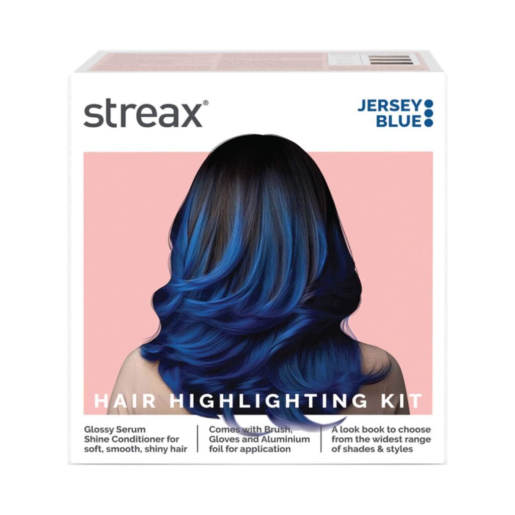 Streax Ultralights Hair Color Highlight Kit - Jersey Blue (180 g) - Streax