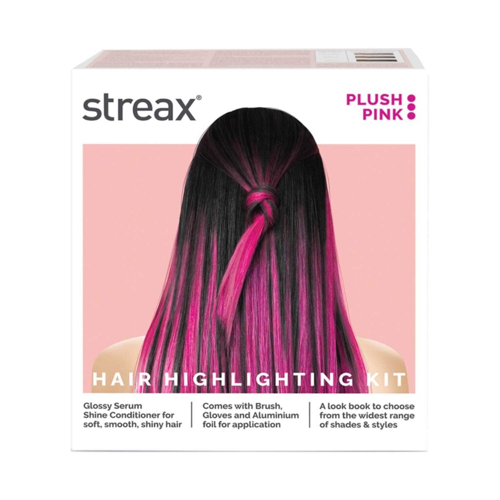 Streax Ultralights Hair Color Highlight Kit - Plush Pink (180 g) - Streax