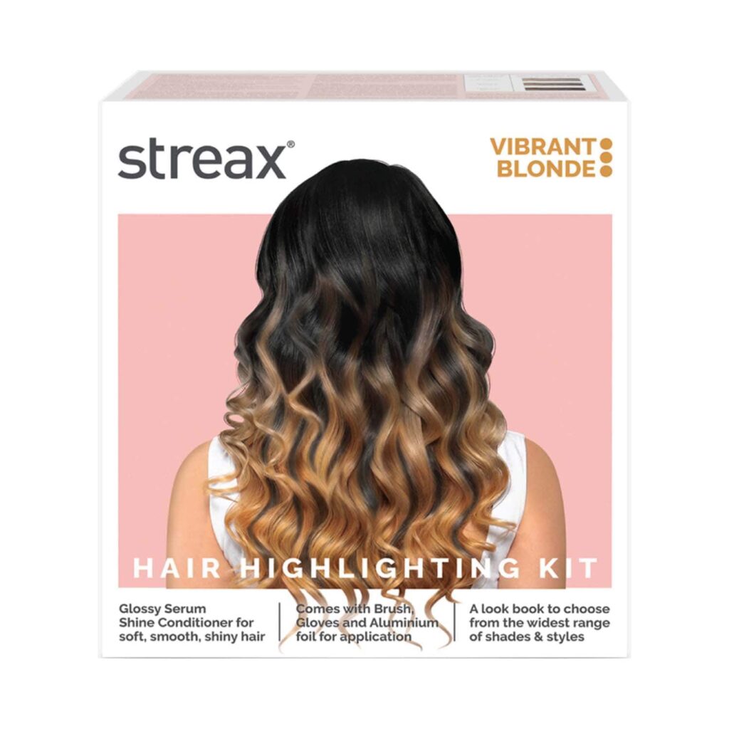 Streax Ultralights Hair Color Highlight Kit - Vibrant Blonde (180 g) - Streax