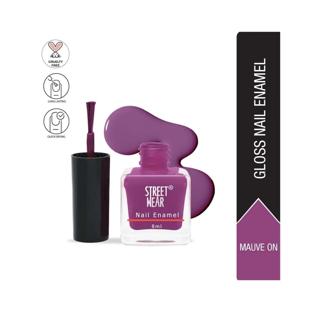 STREETWEAR Glossy Nail Enamel - 09 Mauve On (8ml) - STREETWEAR
