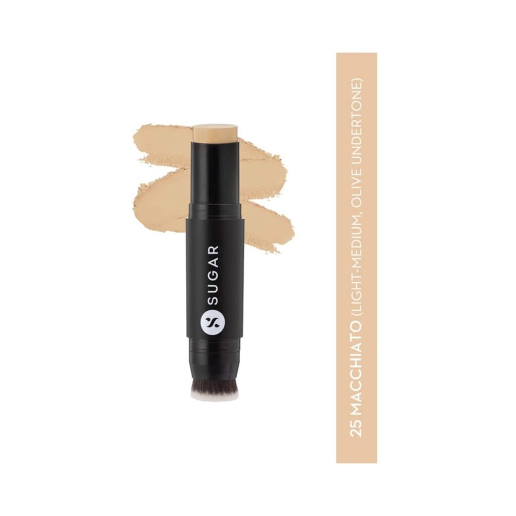 SUGAR Cosmetics Ace Of Face Mini Foundation Stick - 25 Macchiato (7g) - SUGAR Cosmetics