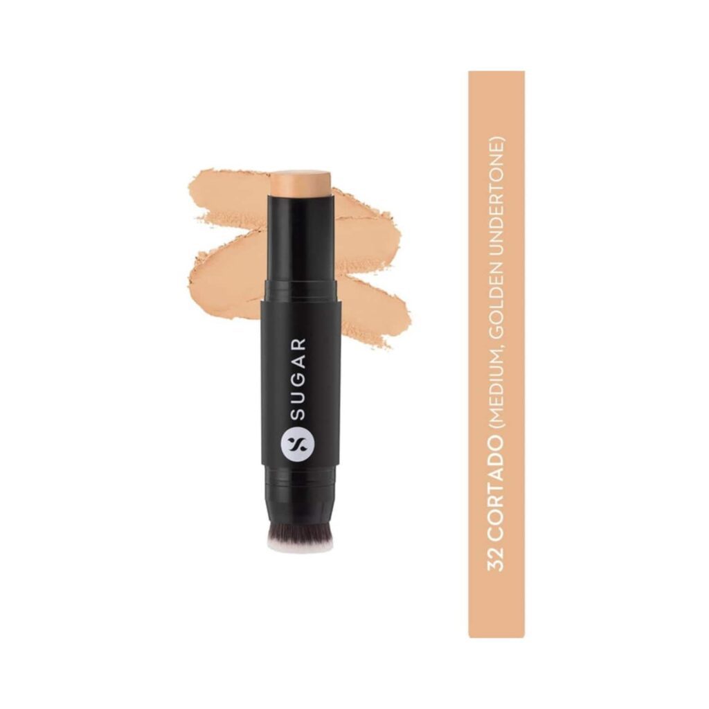 SUGAR Cosmetics Ace Of Face Mini Foundation Stick - 32 Cortado (7g) - SUGAR Cosmetics