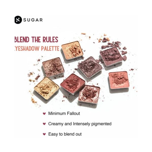 SUGAR Cosmetics Blend The Rules Eyeshadow Palette - 01 Flawless (Warm Neutrals) (10.4g) - SUGAR Cosmetics