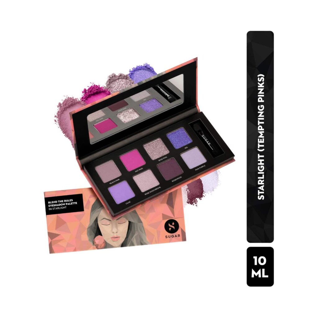 SUGAR Cosmetics Blend The Rules Eyeshadow Palette - 06 Starlight (10.4g) - SUGAR Cosmetics