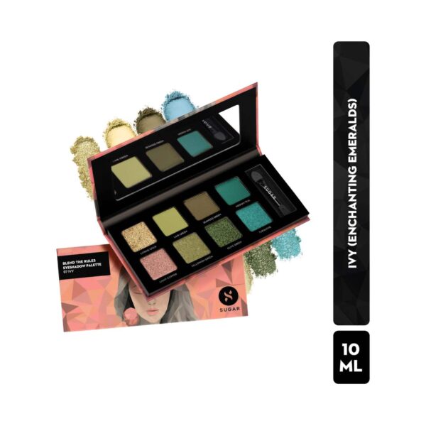 SUGAR Cosmetics Blend The Rules Eyeshadow Palette - 07 Ivy (10.4g) - SUGAR Cosmetics