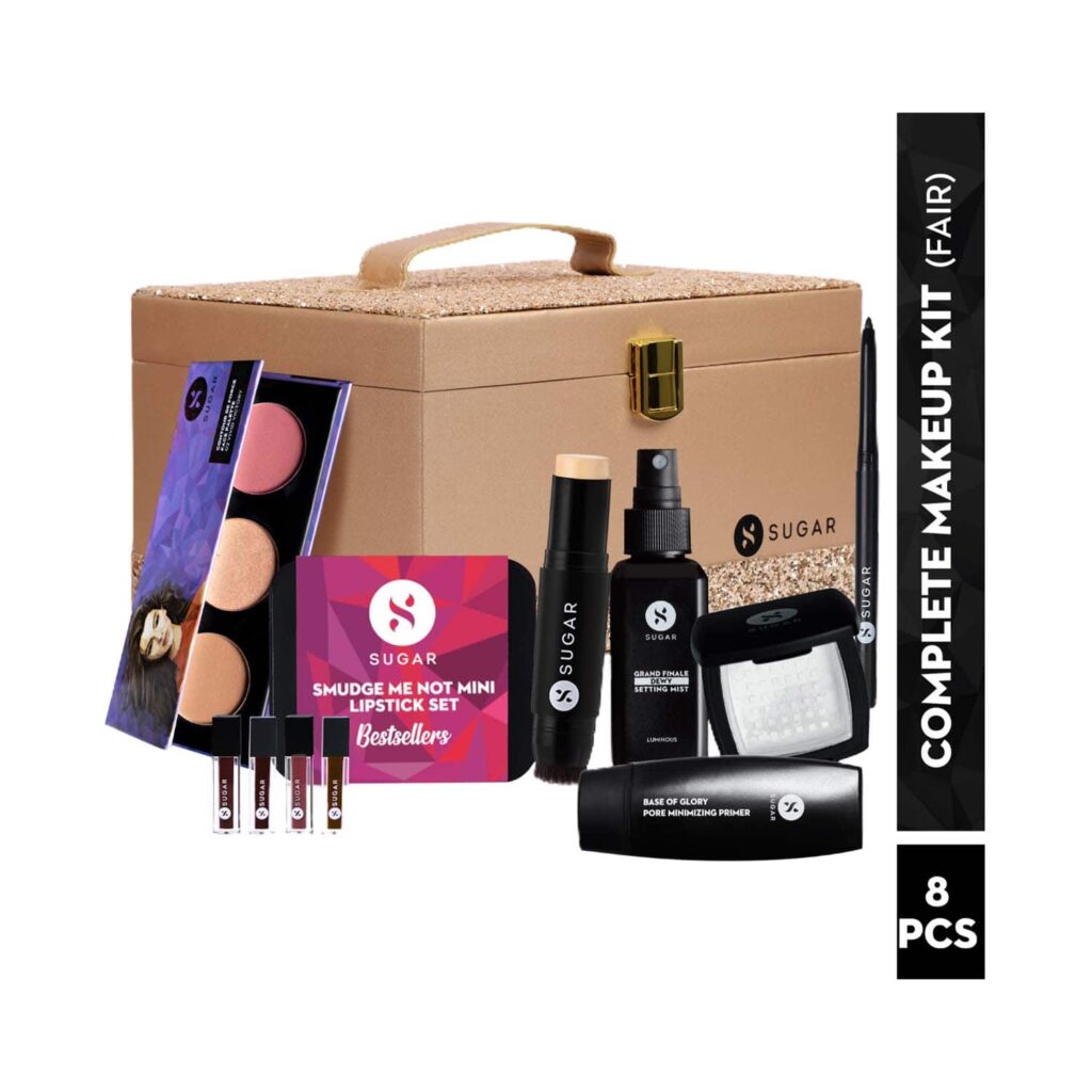 SUGAR Cosmetics Complete Makeup Kit - Fair (8 pcs) - SUGAR Cosmetics