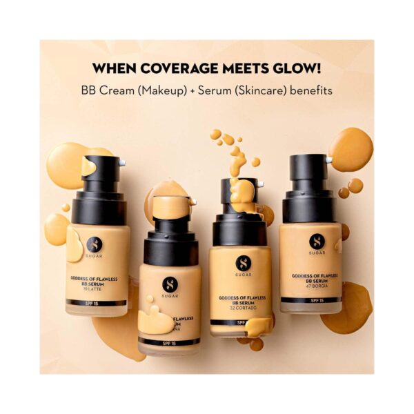 SUGAR Cosmetics Goddess Of Flawless BB Serum SPF 15 - 32 Cortado (25ml) - SUGAR Cosmetics