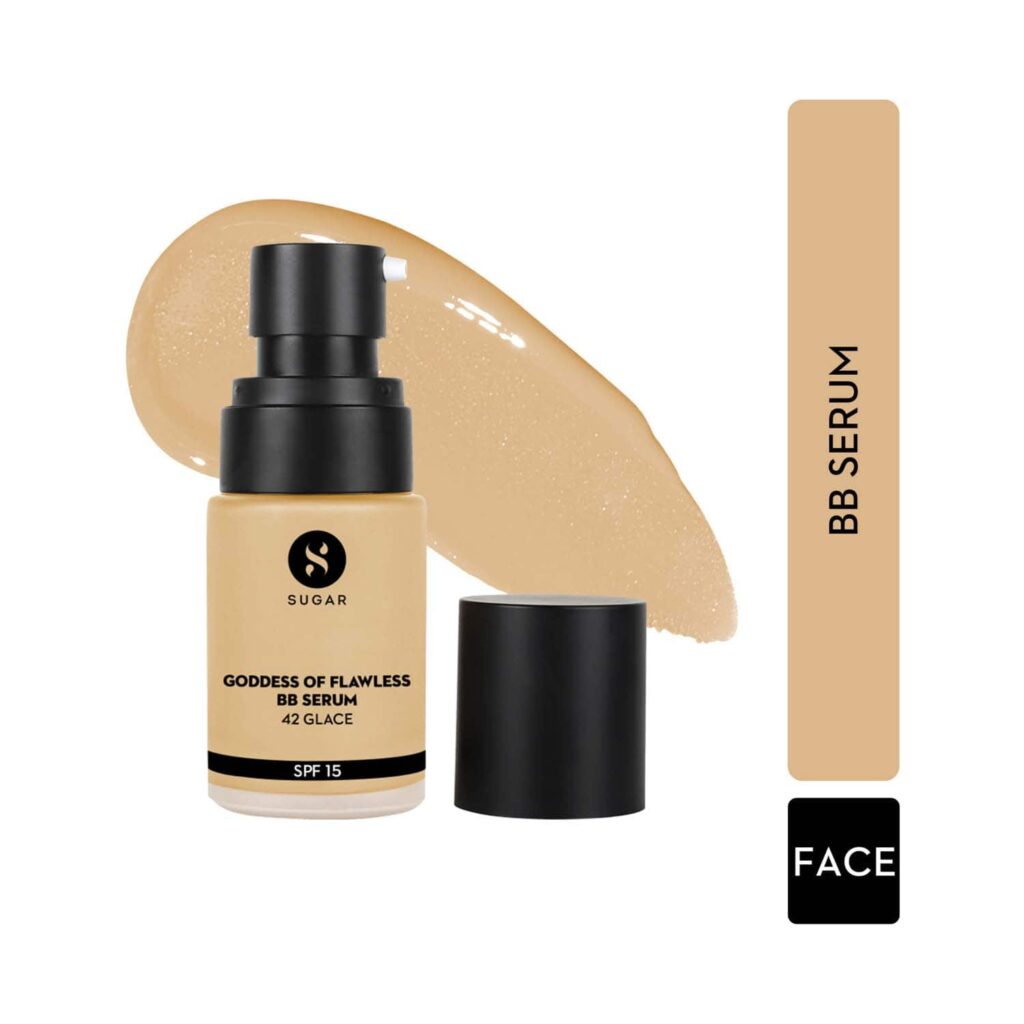 SUGAR Cosmetics Goddess Of Flawless BB Serum SPF 15 - 42 Glace (25ml) - SUGAR Cosmetics