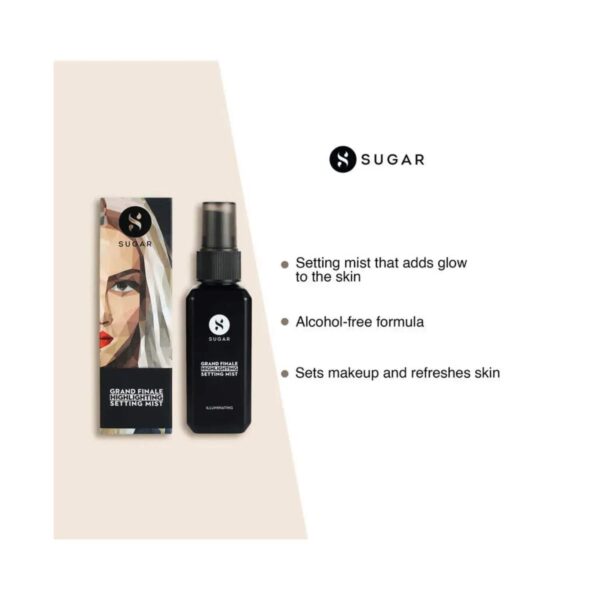 SUGAR Cosmetics Grand Finale Highlighting Setting Mist (50ml) - SUGAR Cosmetics