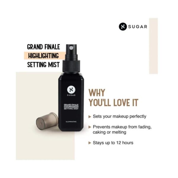 SUGAR Cosmetics Grand Finale Highlighting Setting Mist (50ml) - SUGAR Cosmetics