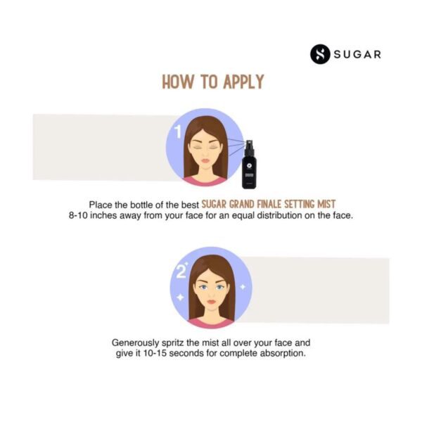 SUGAR Cosmetics Grand Finale Highlighting Setting Mist (50ml) - SUGAR Cosmetics